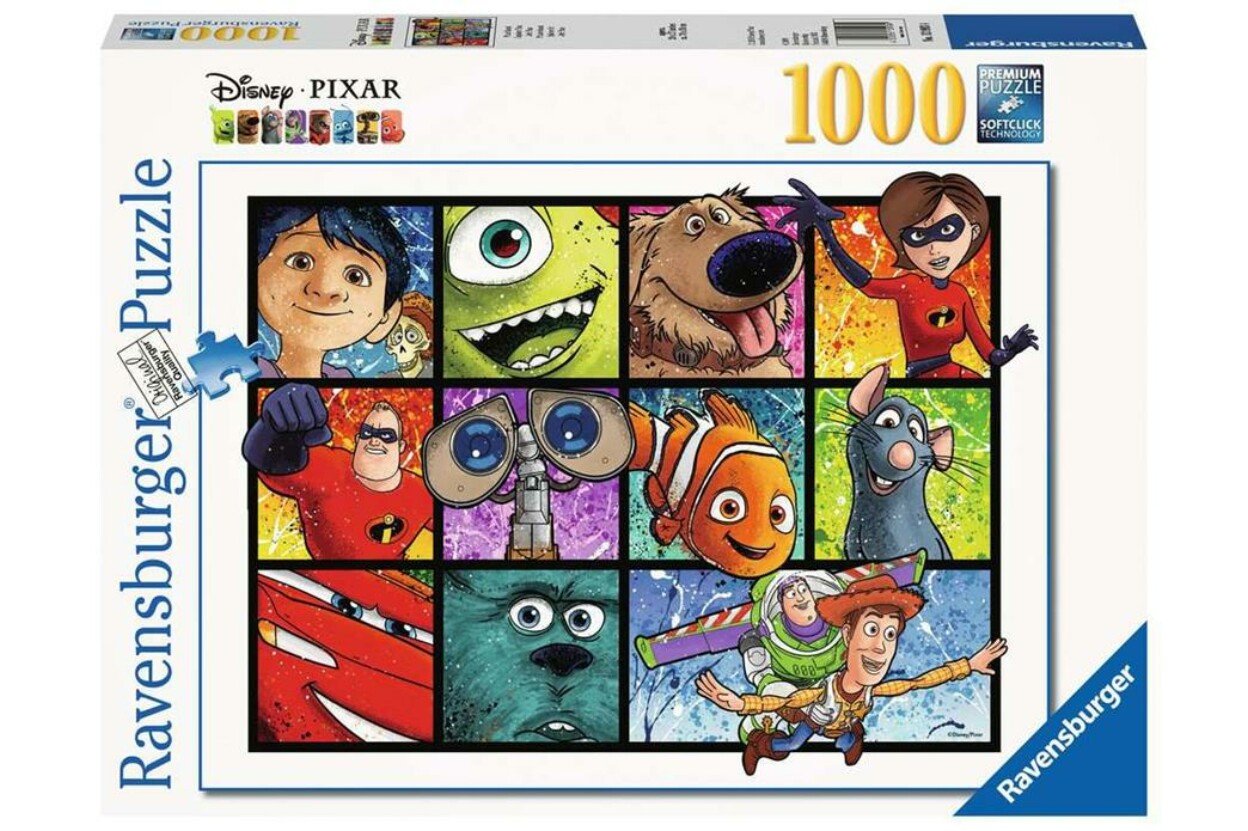 Disney Pixar Szereplők Kollázs Ravensburger 1000 darabos kirakó puzzle (RA-13993 4005556139934) - puzzlegarden