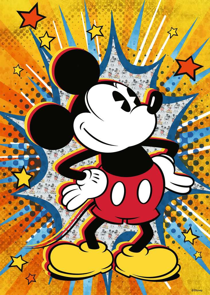 Disney Retro Mickey Mouse Ravensburger 1000 darabos kirakó puzzle (RA-15391 4005556153916) - puzzlegarden