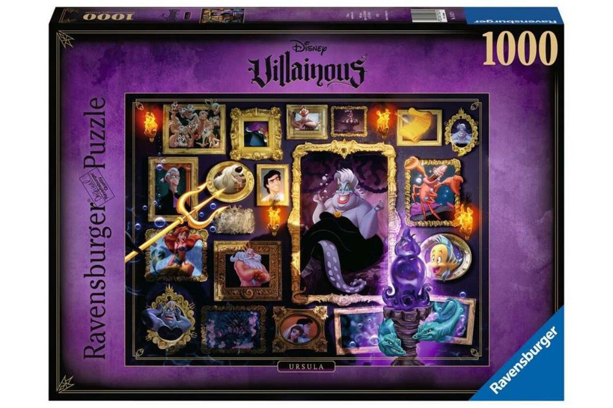 Disney Villainous - Ursula Ravensburger 1000 darabos kirakó puzzle (RA-15027 4005556150274) - puzzlegarden