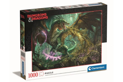 Dungeons & Dragons - A Zöld Sárkány Clementoni 1000 darabos kirakó puzzle (CL-39734 8005125397341) - puzzlegarden