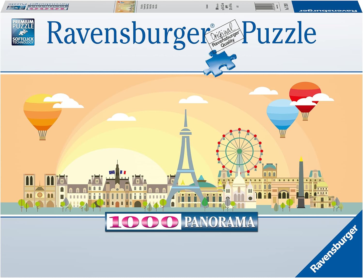 Egy nap Párizsban - panoráma Ravensburger 1000 darabos kirakó puzzle (RA-17393 4005556173938) - puzzlegarden