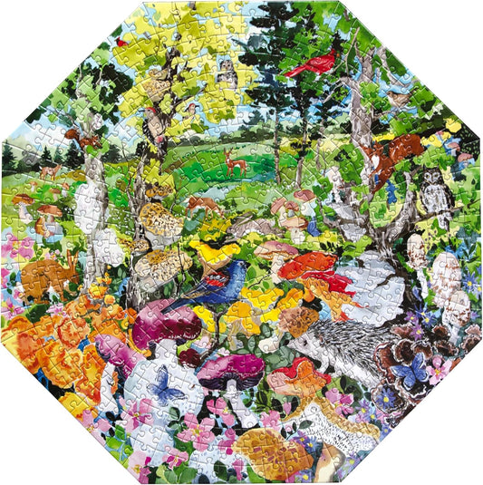 Ehető Gombák - nyolcszögletű Eeboo 500 darabos kirakó puzzle (EB - PZTOEM 689196516306) - puzzlegarden