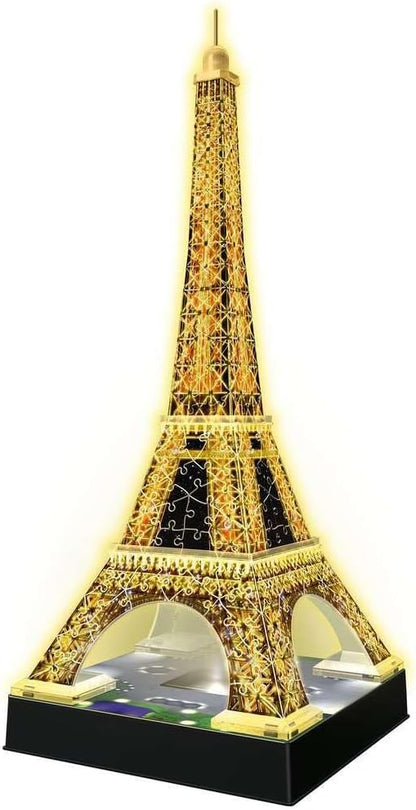 Eiffel - torony - Párizs - 3D Night Edition Ravensburger 226 darabos kirakó puzzle (RA - 12579 4005556125791) - puzzlegarden