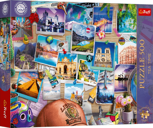 EJPC 2025 - Világjáró pillanatok Trefl 500 darabos kirakó puzzle (TR - 37616) - puzzlegarden