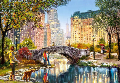 Éjszakai séta a Central Parkban Castorland 1000 darabos kirakó puzzle (C-104376 5904438104376) - puzzlegarden