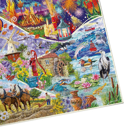 Elemek varázsa Gibsons 1000 darabos kirakó puzzle (G - G6436) - puzzlegarden