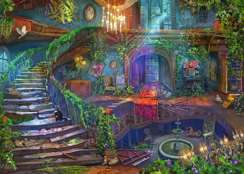Elhagyatott Helyek – Üresen álló szálloda Ravensburger 1000 darabos kirakó puzzle (RA - 12000486) - puzzlegarden