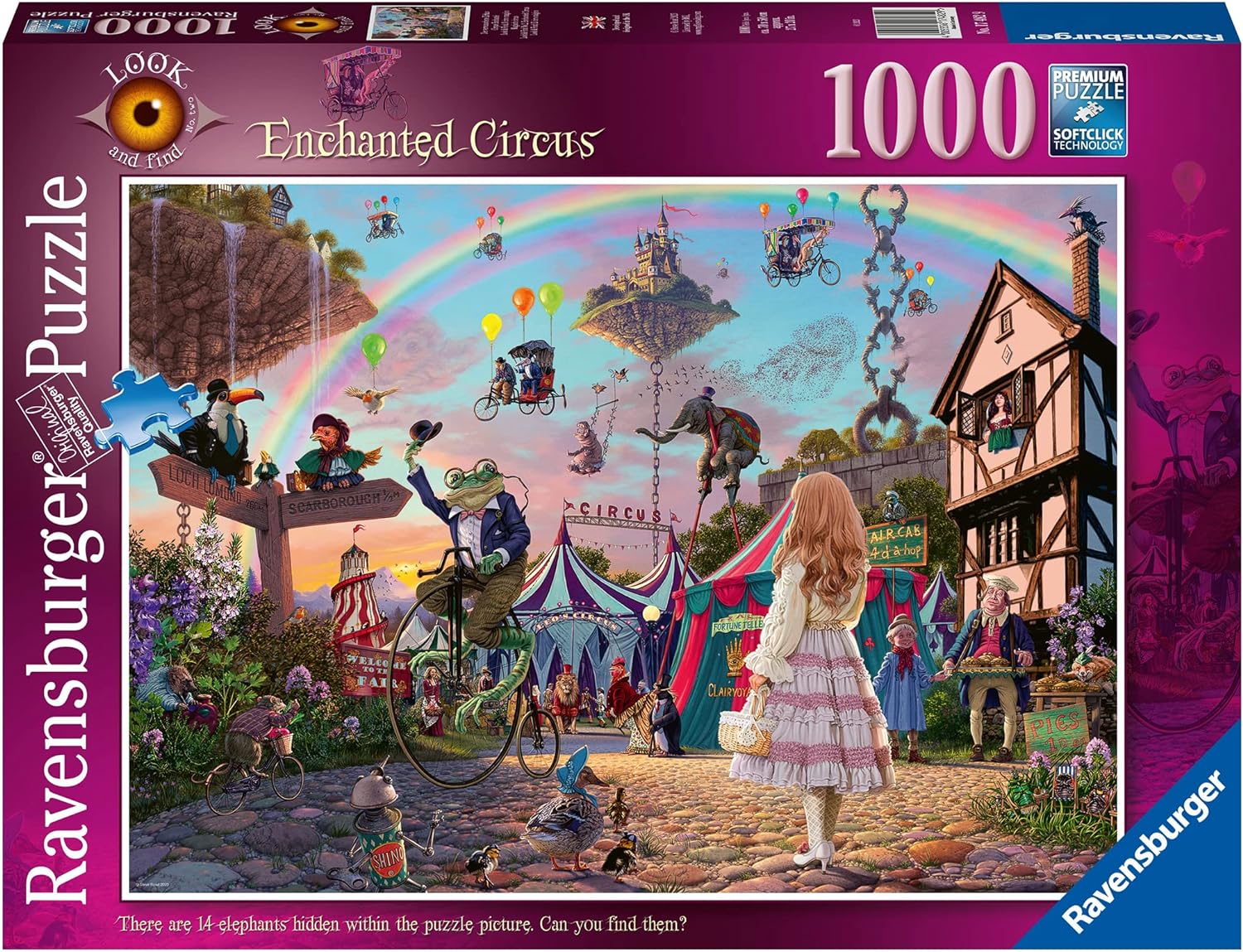 Elvarázsolt cirkusz Ravensburger 1000 darabos kirakó puzzle (RA-17482 4005556174829) - puzzlegarden