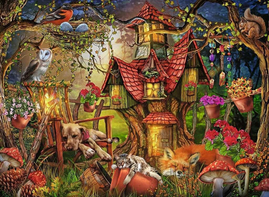 Erdei Házikó Ravensburger 200 darabos kirakó puzzle (RA - 12951 4005556129515) - puzzlegarden