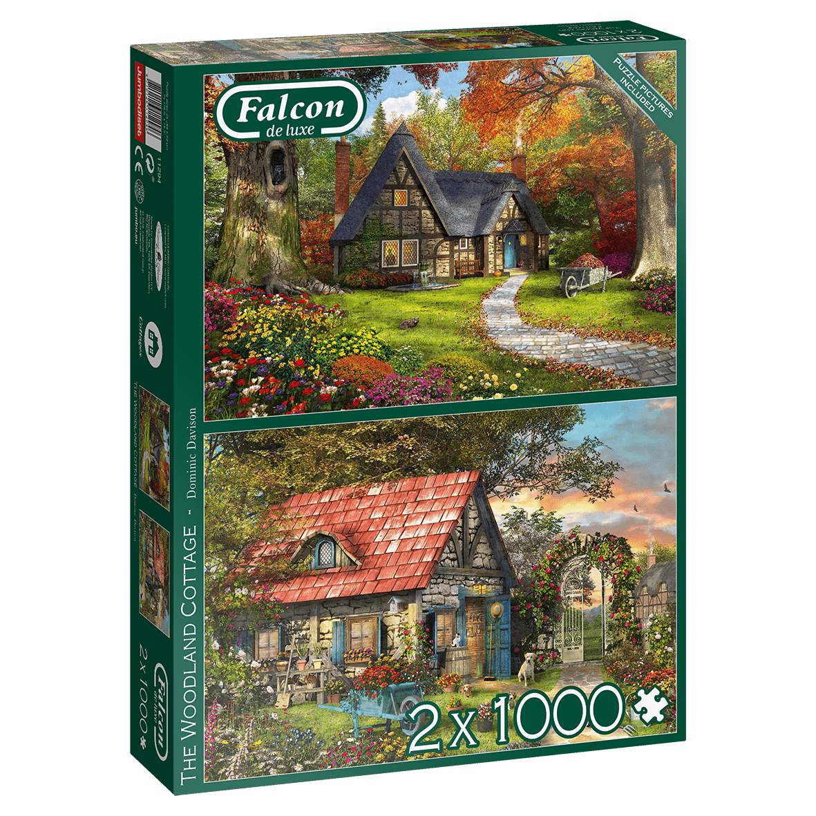 Erdei Házikók - 2x1000 Falcon 2x1000 darabos kirakó puzzle (FA-11294 8710126112946) - puzzlegarden