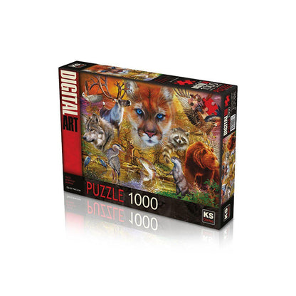 Észak - amerikai állatok KS Games 1000 darabos kirakó puzzle (KS - 20567 8681842205673) - puzzlegarden