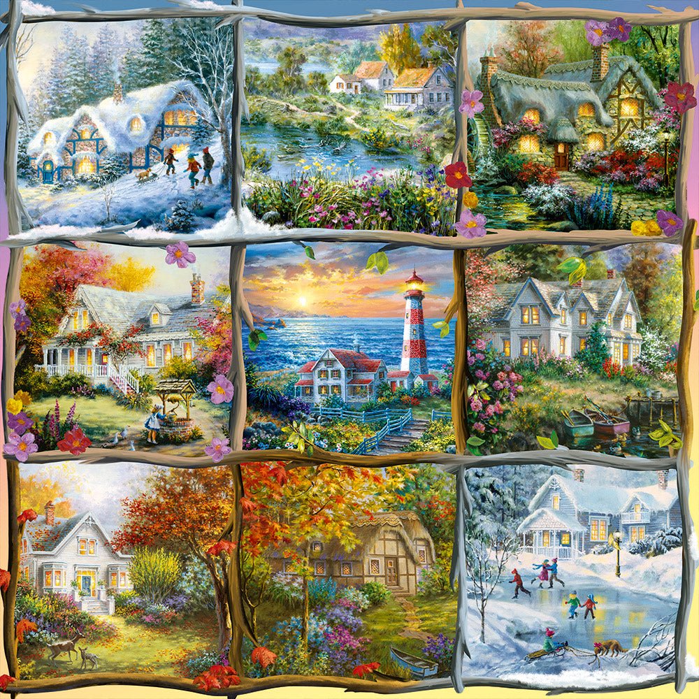 Évszakok Alipson 1000 darabos kirakó puzzle (AL-50044 3770001500447) - puzzlegarden