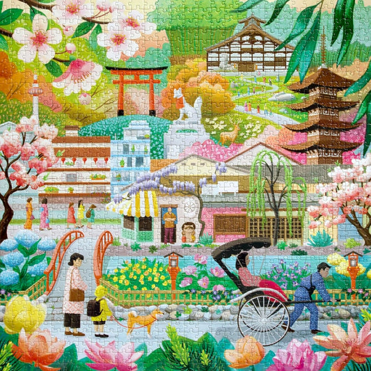 Évszakok Kiotóban Eeboo 1000 darabos kirakó puzzle (EB-PZT696) - puzzlegarden