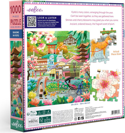 Évszakok Kiotóban Eeboo 1000 darabos kirakó puzzle (EB-PZT696) - puzzlegarden