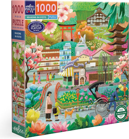 Évszakok Kiotóban Eeboo 1000 darabos kirakó puzzle (EB-PZT696) - puzzlegarden