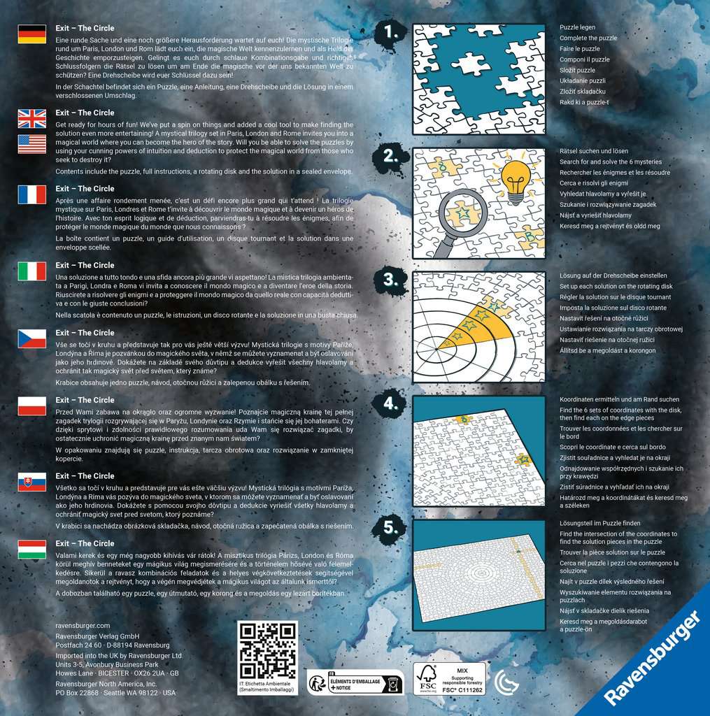EXIT Circle - Párizs Ravensburger 919 darabos kirakó puzzle (RA-17304 4005556173044) - puzzlegarden