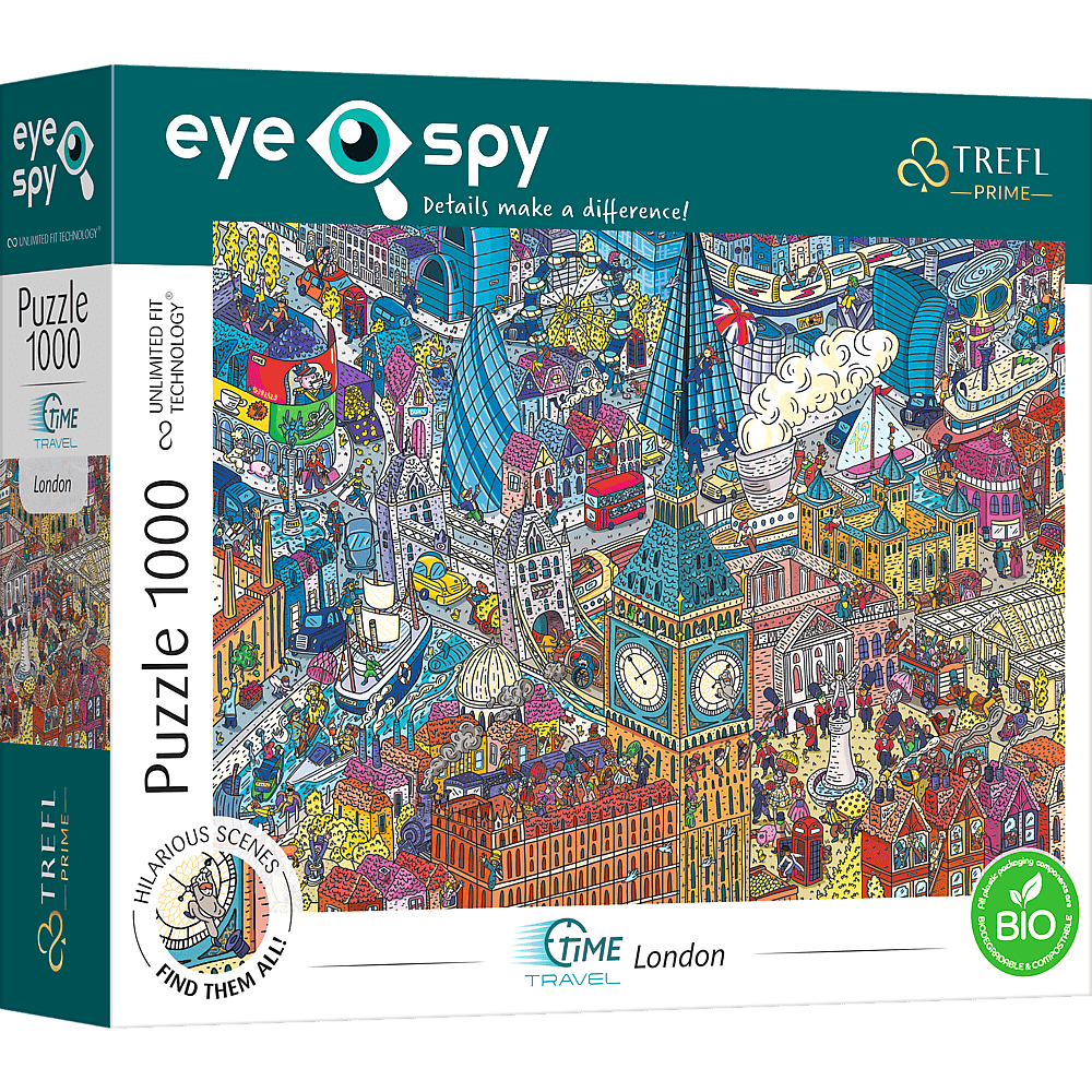 EYE - SPY – IDŐUTAZÁS: London, Egyesült Királyság Trefl Prime 1000 darabos kirakó puzzle (TR-10750) - puzzlegarden