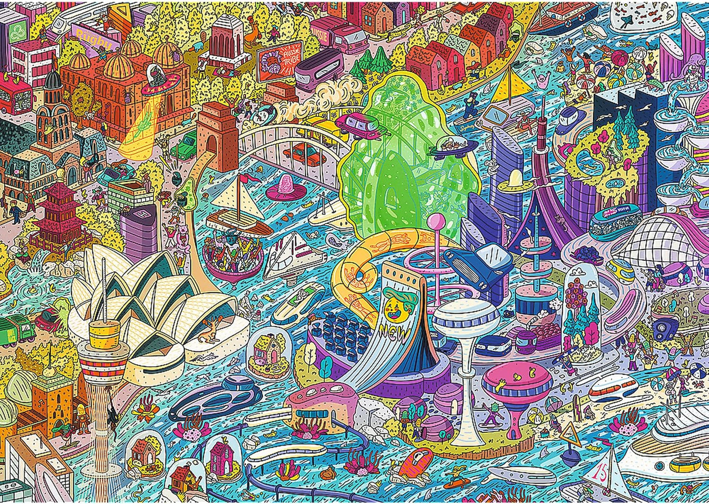 EYE - SPY – IDŐUTAZÁS: Sydney, Ausztrália Trefl Prime 1000 darabos kirakó puzzle (TR-10751) - puzzlegarden
