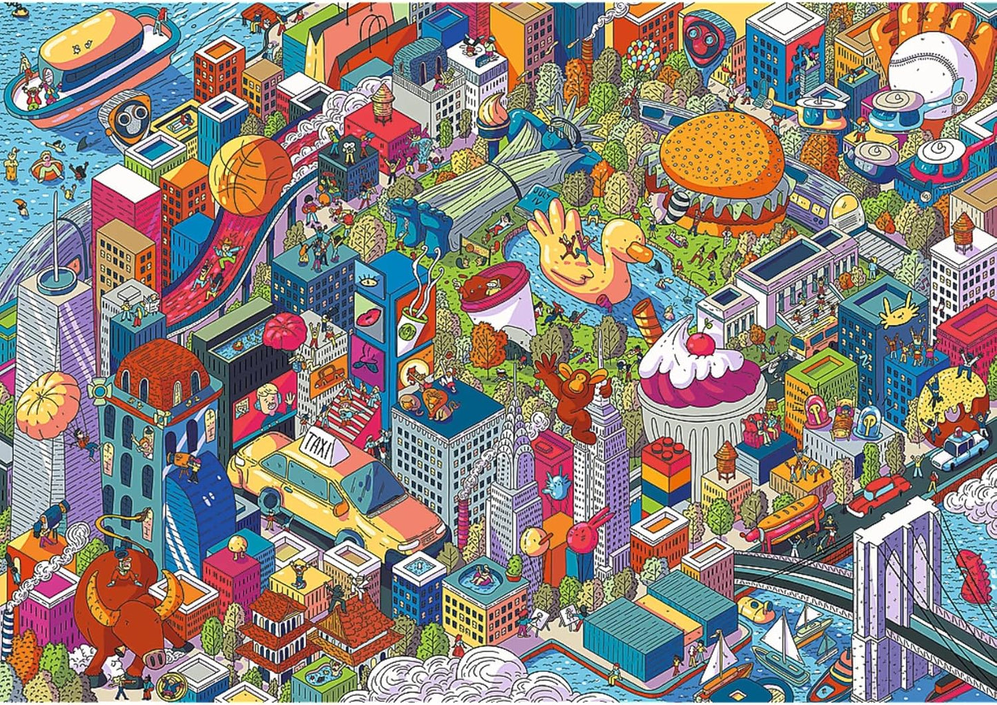 EYE - SPY – KÉPZELETBELI VÁROSOK: New York, USA Trefl Prime 1000 darabos kirakó puzzle (TR - 10708 5900511107081) - puzzlegarden