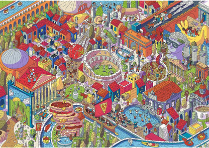 EYE - SPY – KÉPZELETBELI VÁROSOK: Róma, Olaszország Trefl Prime 1000 darabos kirakó puzzle (TR - 10709 5900511107098) - puzzlegarden