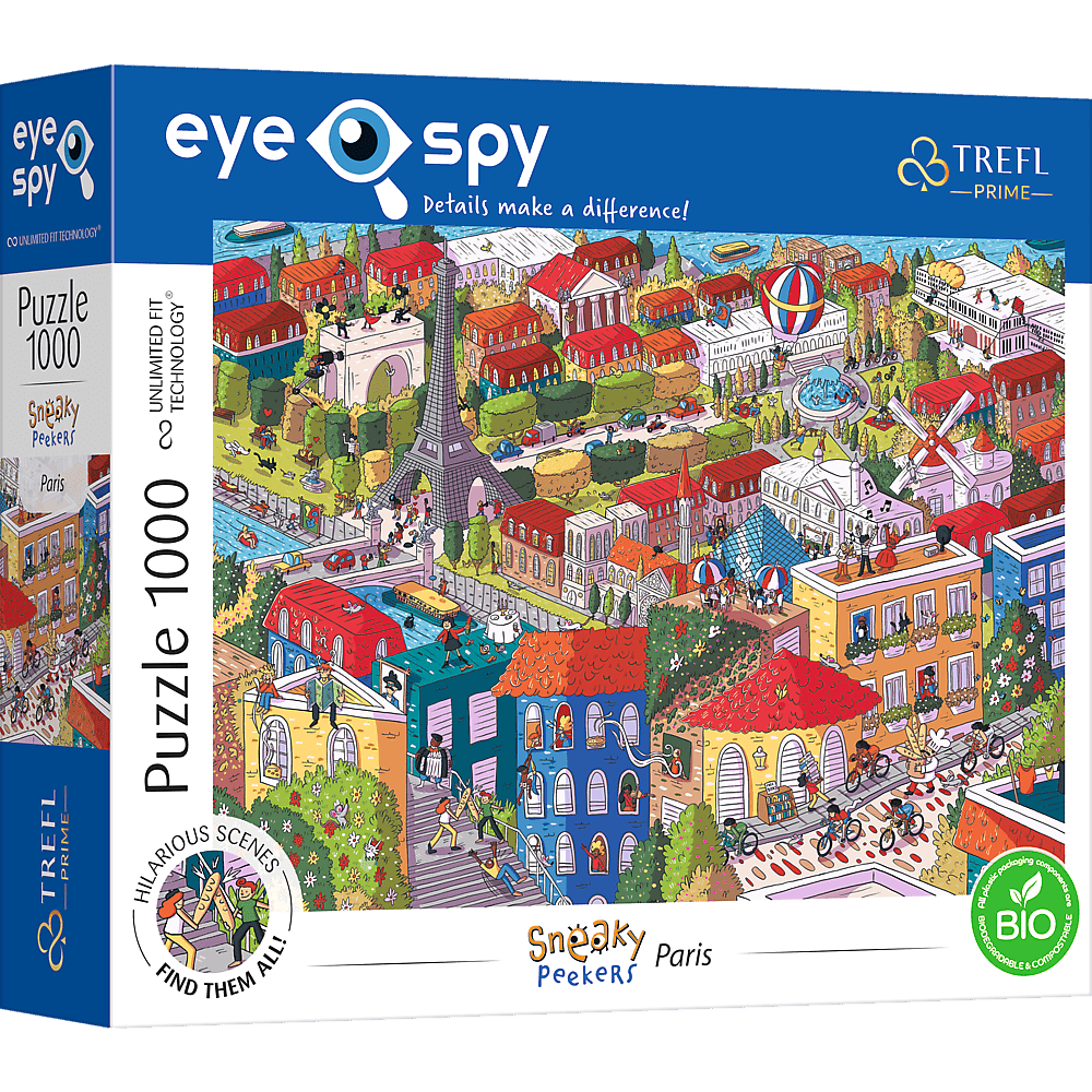 EYE - SPY - Párizs, Franciaország Trefl Prime 1000 darabos kirakó puzzle (TR-10712) - puzzlegarden