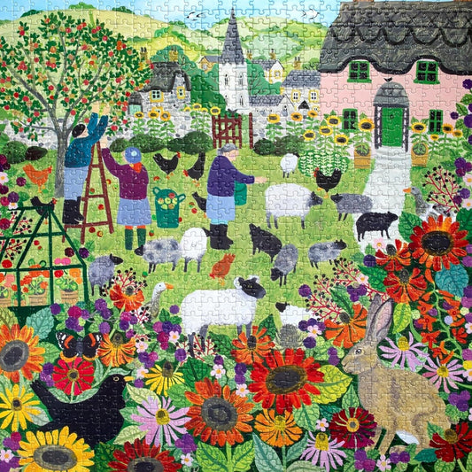 Falusi gyümölcsös Eeboo 1000 darabos kirakó puzzle (EB-PZT167) - puzzlegarden