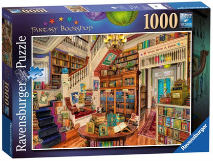 Fantázia Könyvesbolt Ravensburger 1000 darabos kirakó puzzle (RA-19799 4005556197996) - puzzlegarden