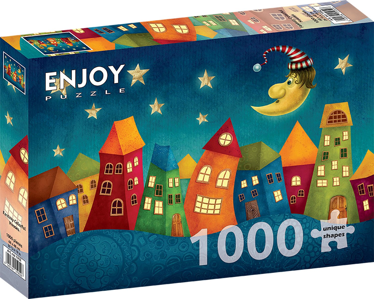 Fantáziavilág színes házai Enjoy 1000 darabos kirakó puzzle (EN - 1952 5949194019526) - puzzlegarden