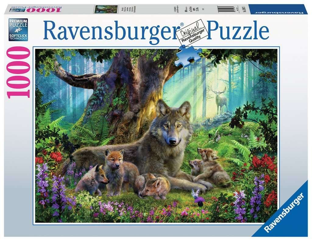 Farkasok az Erdőben Ravensburger 1000 darabos kirakó puzzle (RA-15987 4005556159871) - puzzlegarden