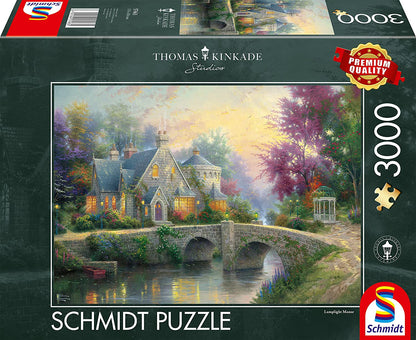 Fénylámpás kúria Schmidt 3000 darabos kirakó puzzle (SCH-57463 4001504574635) - puzzlegarden