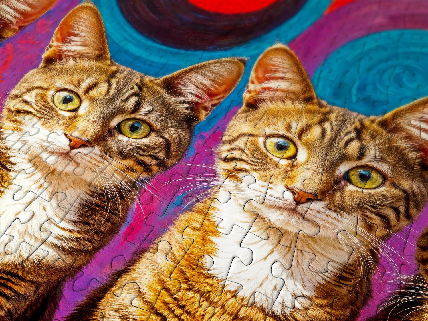 Five Cats Enjoy 1000 darabos kirakó puzzle (EN - 2131) - puzzlegarden