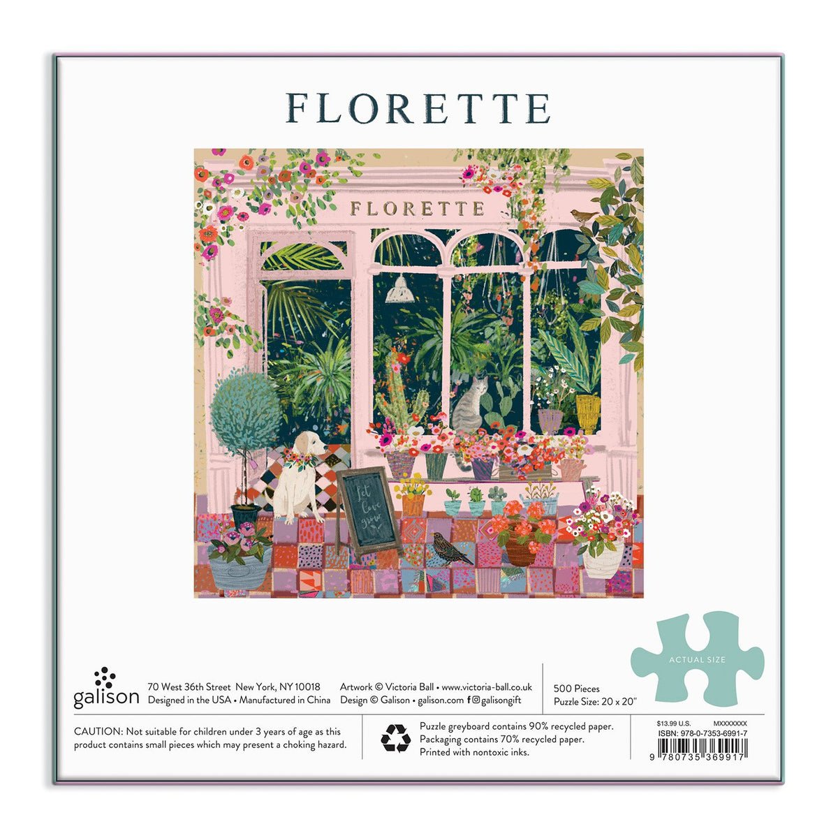 Florette Galison 500 darabos kirakó puzzle (GA-9780735369917 9780735369917) - puzzlegarden