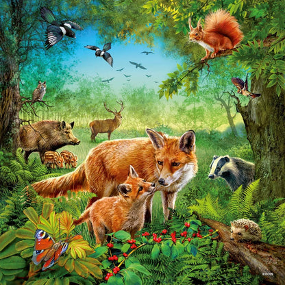 Földrészek Állatai - 3x49 Ravensburger 49 darabos kirakó puzzle (RA - 09330 4005556093304) - puzzlegarden