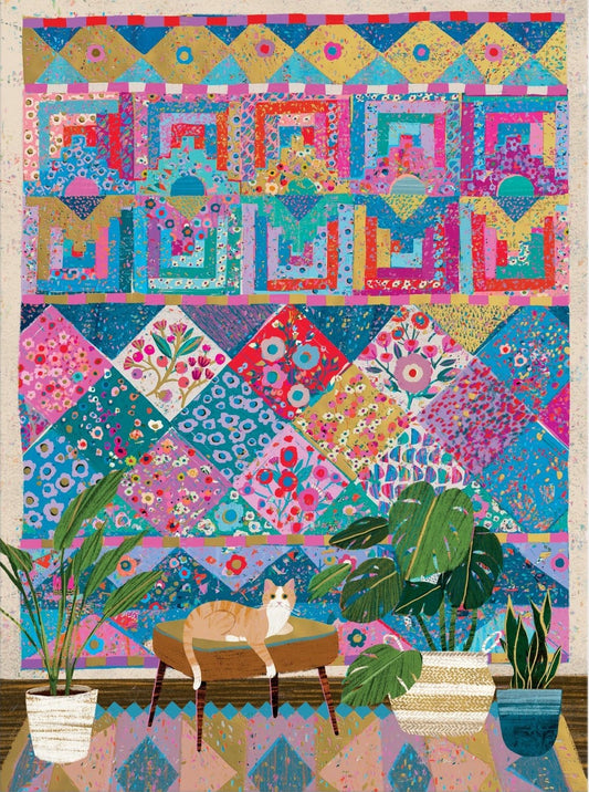 Foltvarró sarok - aranyfóliás Galison 1000 darabos kirakó puzzle (GA-9780735384668) - puzzlegarden