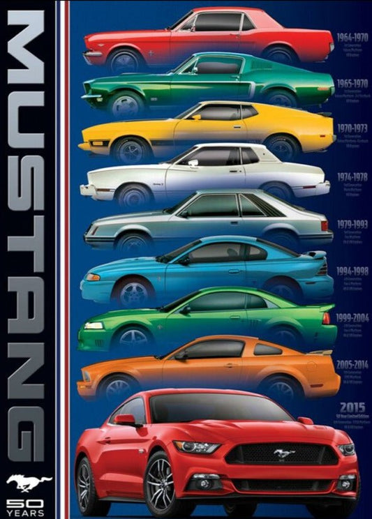 Ford Mustang - 50 év EuroGraphics 1000 darabos kirakó puzzle (EUR - 6000 - 0699) - puzzlegarden