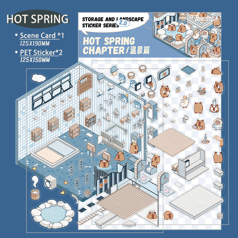 Forró források - matricajelenet Simno 1 darabos kirakó puzzle (SN-6941776317197) - puzzlegarden