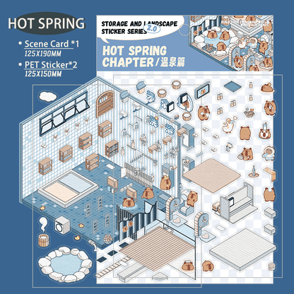 Forró források - matricajelenet Simno 1 darabos kirakó puzzle (SN-6941776317197) - puzzlegarden