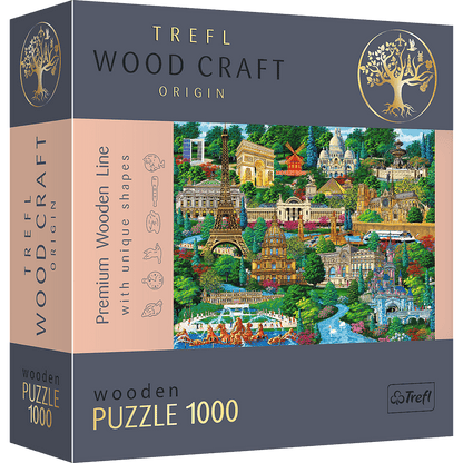 Franciaország – Híres Helyek - Fa kirakó Trefl Wood Craft 1000 darabos kirakó puzzle (TR - 20150 5900511201505) - puzzlegarden