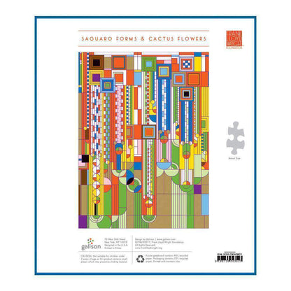 Frank Lloyd Wright - Saguaro kaktusz és társai - aranyfóliás Galison 1000 darabos kirakó puzzle (GA-9780735353527) - puzzlegarden