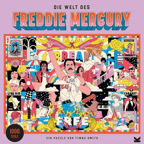 Freddie Mercury világa Laurence King 1000 darabos kirakó puzzle (442552 9783962442552) - puzzlegarden