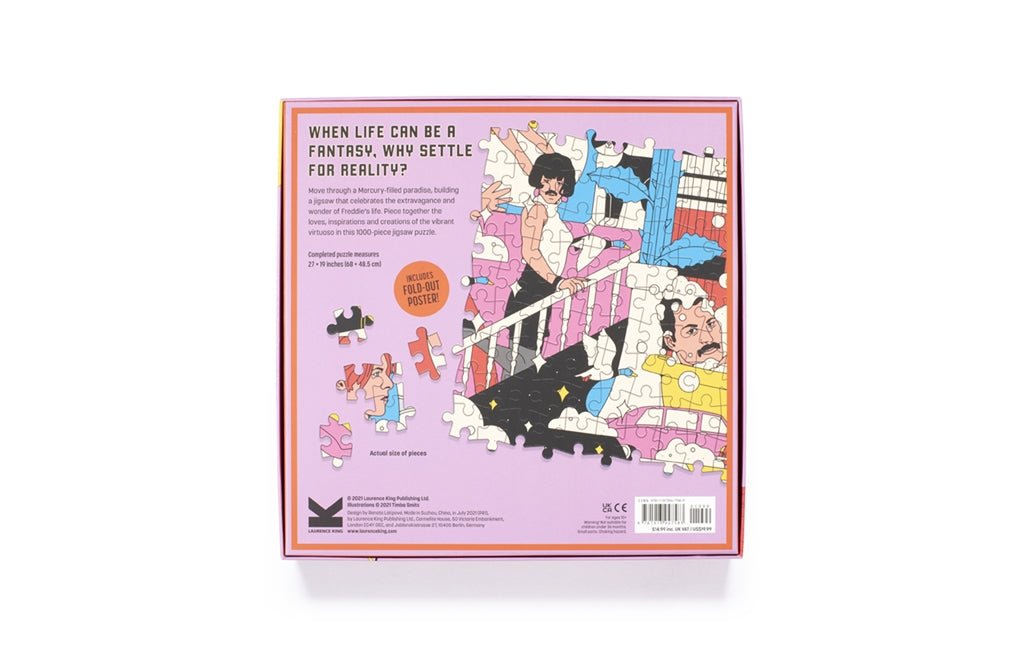 Freddie Mercury világa Laurence King 1000 darabos kirakó puzzle (LK - 9781913947583) - puzzlegarden
