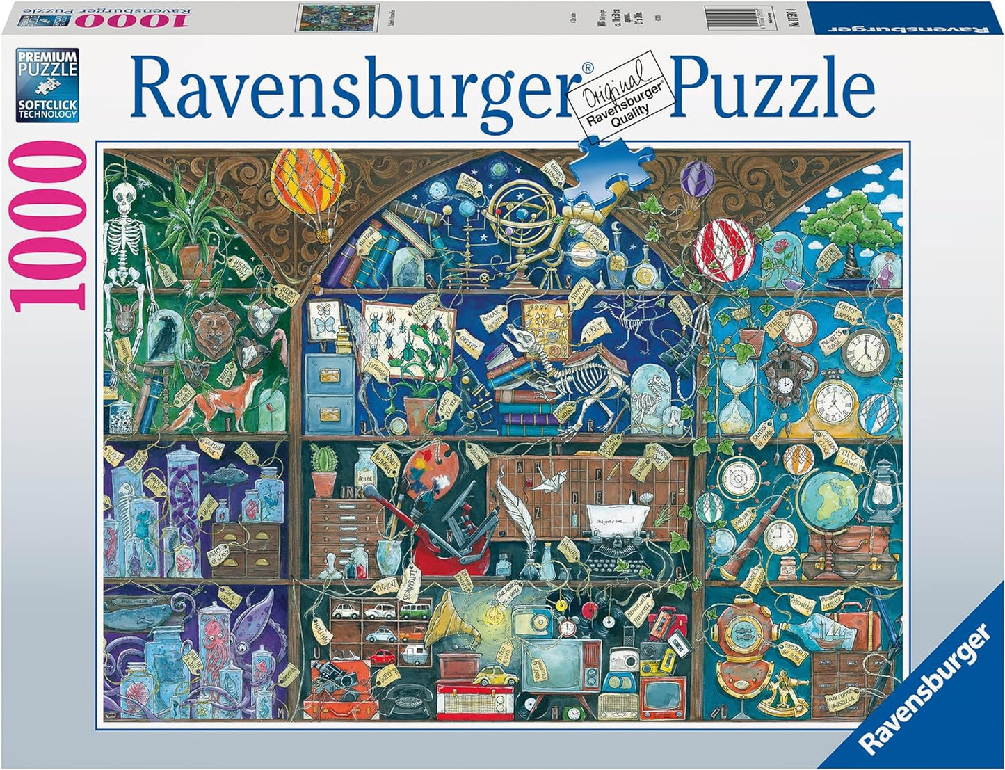 Furcsaságok szekrénye - kisebb dobozos Ravensburger 1000 darabos kirakó puzzle (RA - 12000785 4005555007852) - puzzlegarden