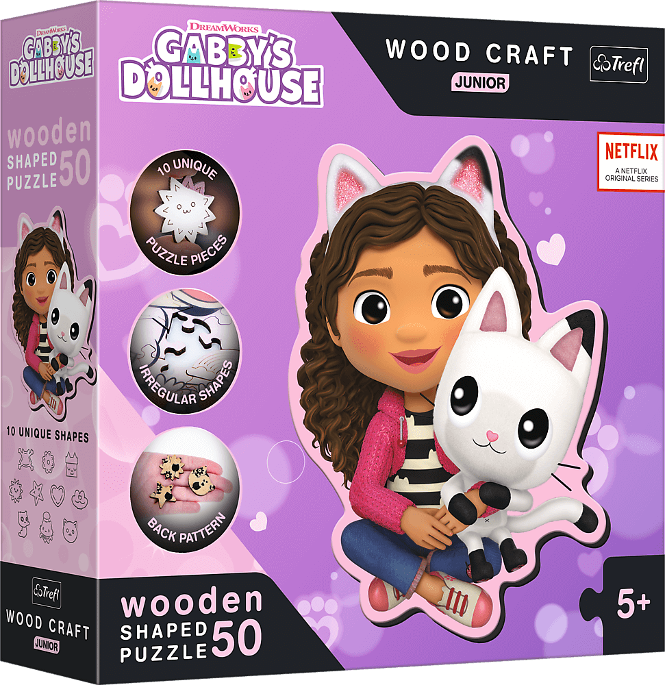 Gabi Babaháza - FA kirakó Trefl Wood Craft 50 darabos kirakó puzzle (TR-20202 5900511202021) - puzzlegarden