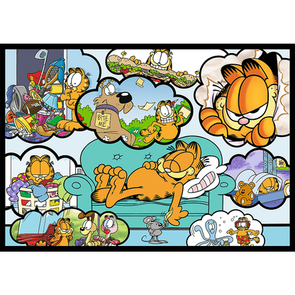 Garfield utálja a hétfőt - 4x250 Trefl 250 darabos kirakó puzzle (TR - 13344) - puzzlegarden