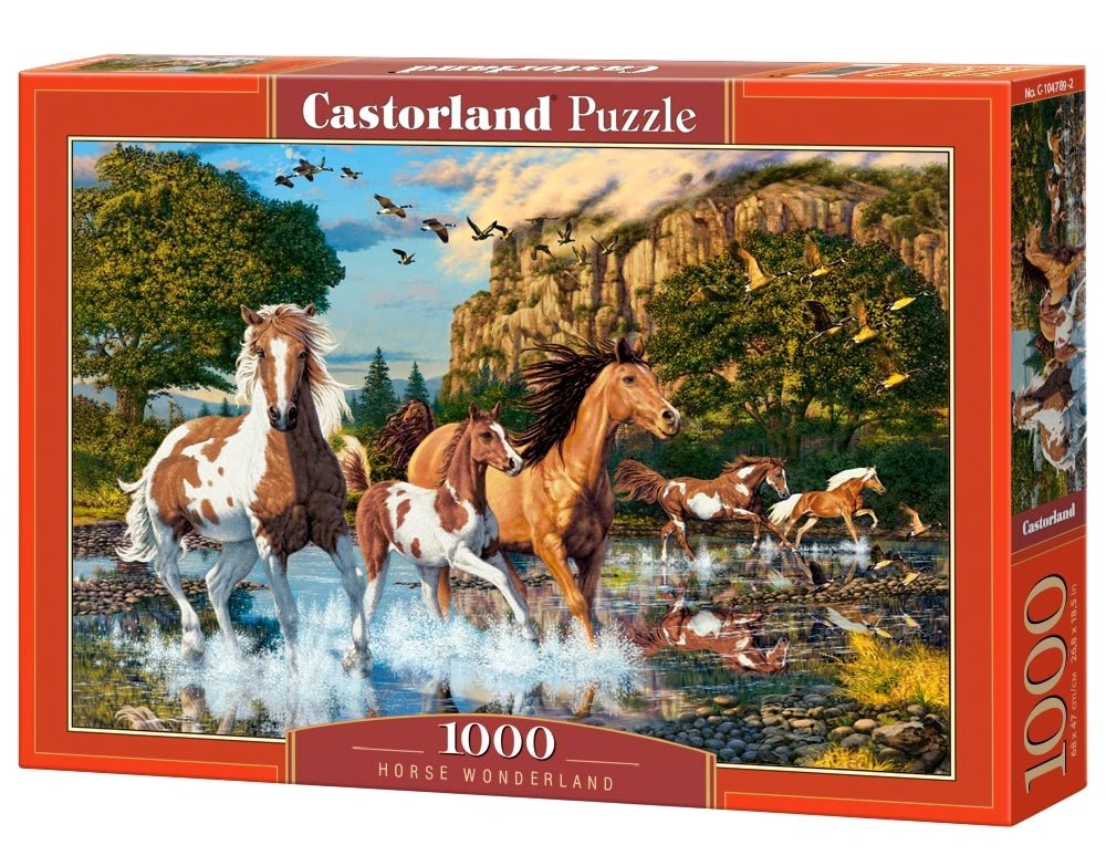 Gázoló lovak Castorland 1000 darabos kirakó puzzle (C-104789 5904438104789) - puzzlegarden