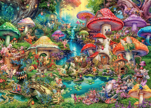 Gombafalva Ravensburger 1000 darabos kirakó puzzle (RA - 12001258) - puzzlegarden