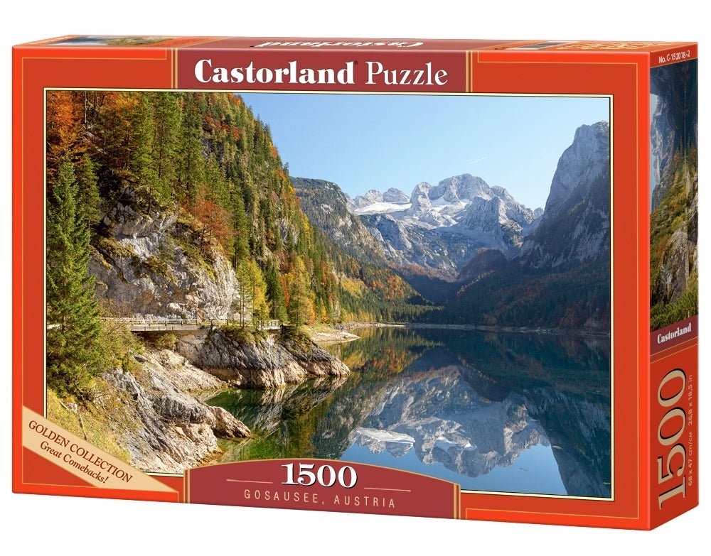 Gosau-tavak, Ausztria Castorland 1500 darabos kirakó puzzle (C-152018 5904438152018) - puzzlegarden