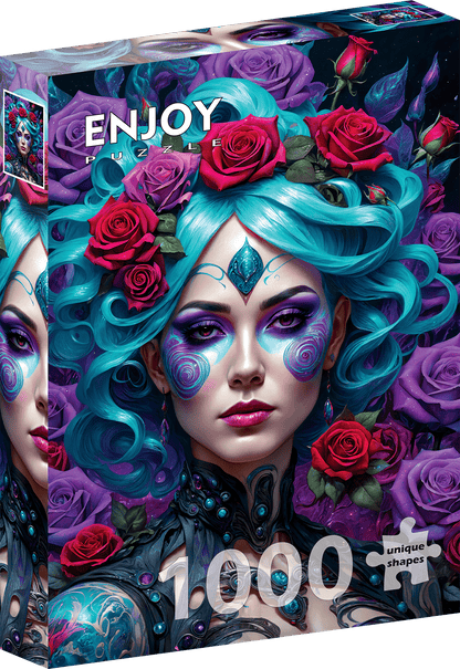 Gothic Flowers Portrait Enjoy 1000 darabos kirakó puzzle (EN - 2169) - puzzlegarden