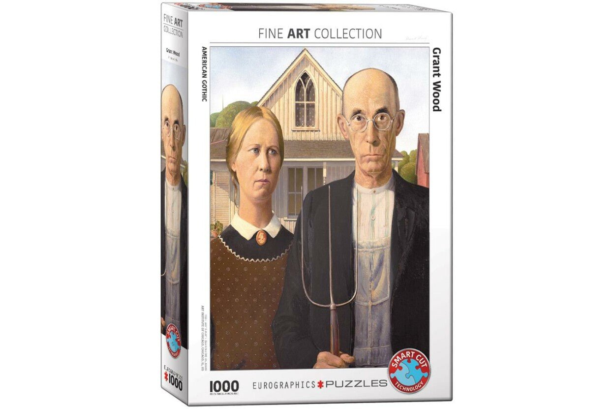 Grant Wood - Amerikai gótika EuroGraphics 1000 darabos kirakó puzzle (EUR-6000-5479 628136654791) - puzzlegarden