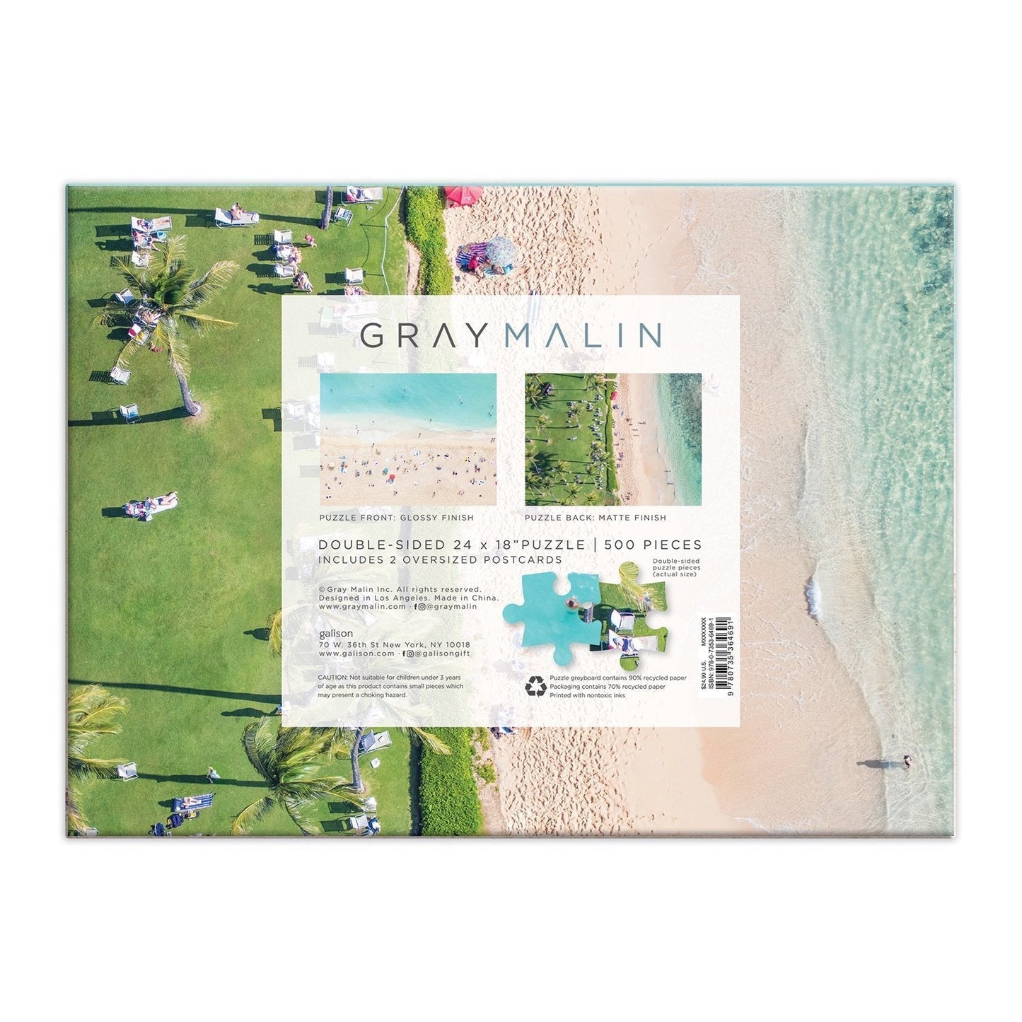 Gray Malin - Hawaii tengerpart Galison 500 darabos kirakó puzzle (GA - 9780735364691 9780735364691) - puzzlegarden